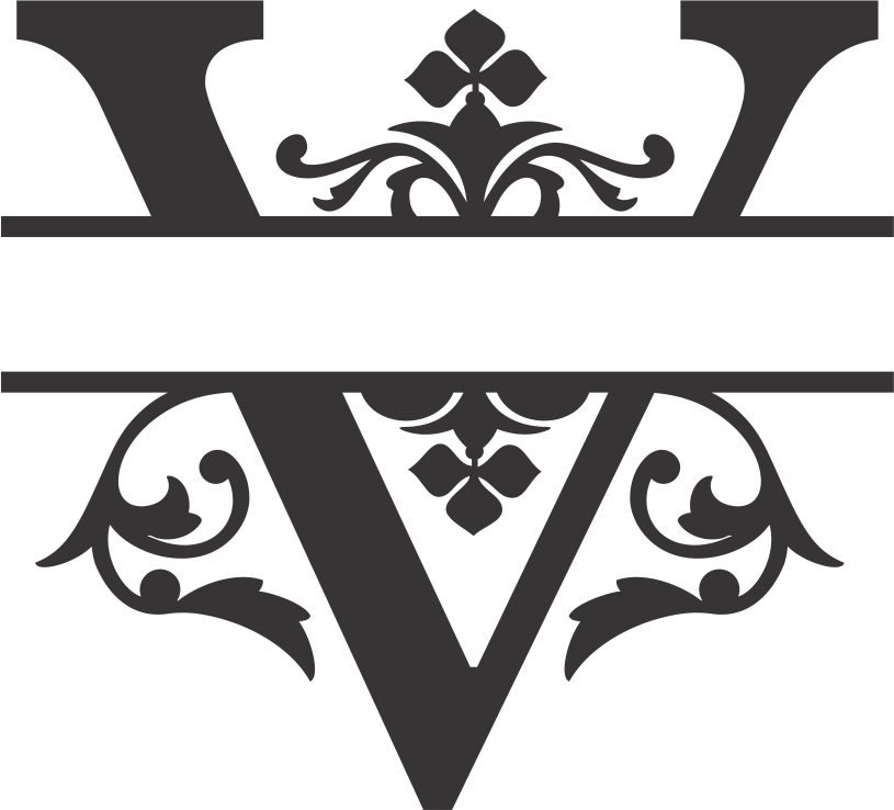 Королевский сплит-шрифт V