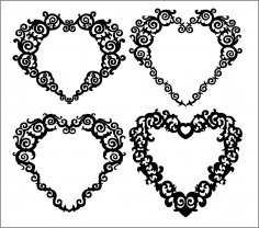 Hearts Patterns Free Vector