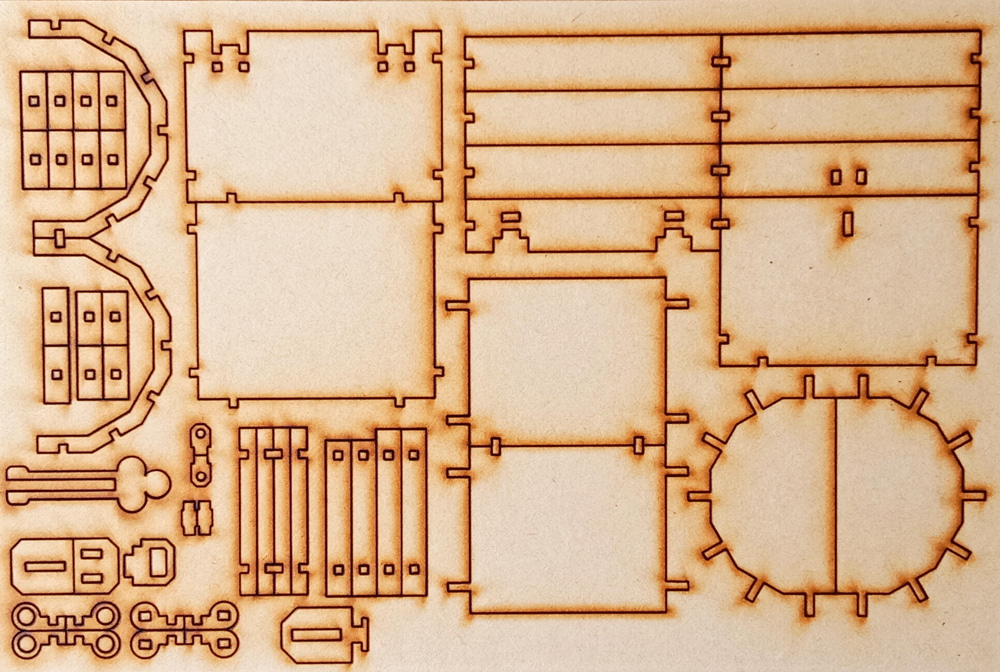 Laser Cut Pirate Treasure Chest Free Vector