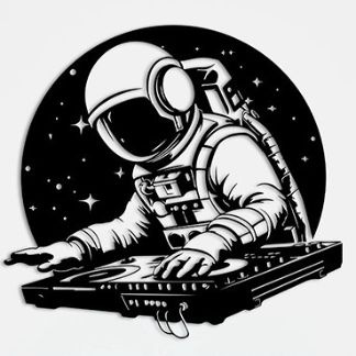 Astronaut Dj DXF File