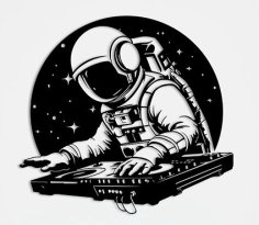 Astronaut Dj DXF File