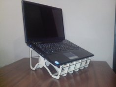Laser Cut Wooden Laptop Stand DXF File
