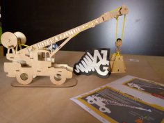 Laser Cut Toy Crane Free Vector