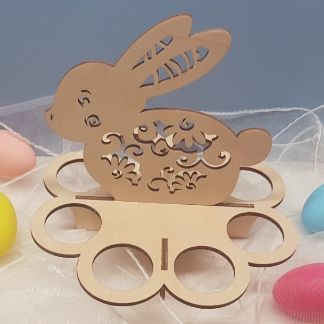 Laser Cut Easter Bunny Egg Holder Stand Free Vector