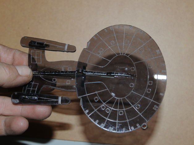 Laser Cut Star Trek USS Enterprise Free Vector