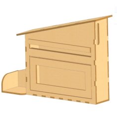 Laser Cut Wood Mailbox Free Vector