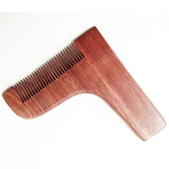 Laser Cut Beard Shaping And Styling Tool Comb Free Vector