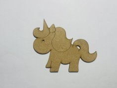 Laser Cut Unicorn Unfinished Cutout Shape Free Vector