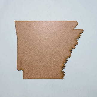Laser Cut Unfinished Wooden Arkansas Cutout Free Vector