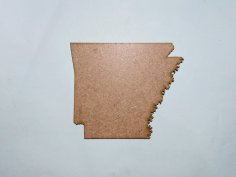 Laser Cut Unfinished Wooden Arkansas Cutout Free Vector