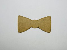 Laser Cut Unfinished Wood Bow Tie Cutout Free Vector