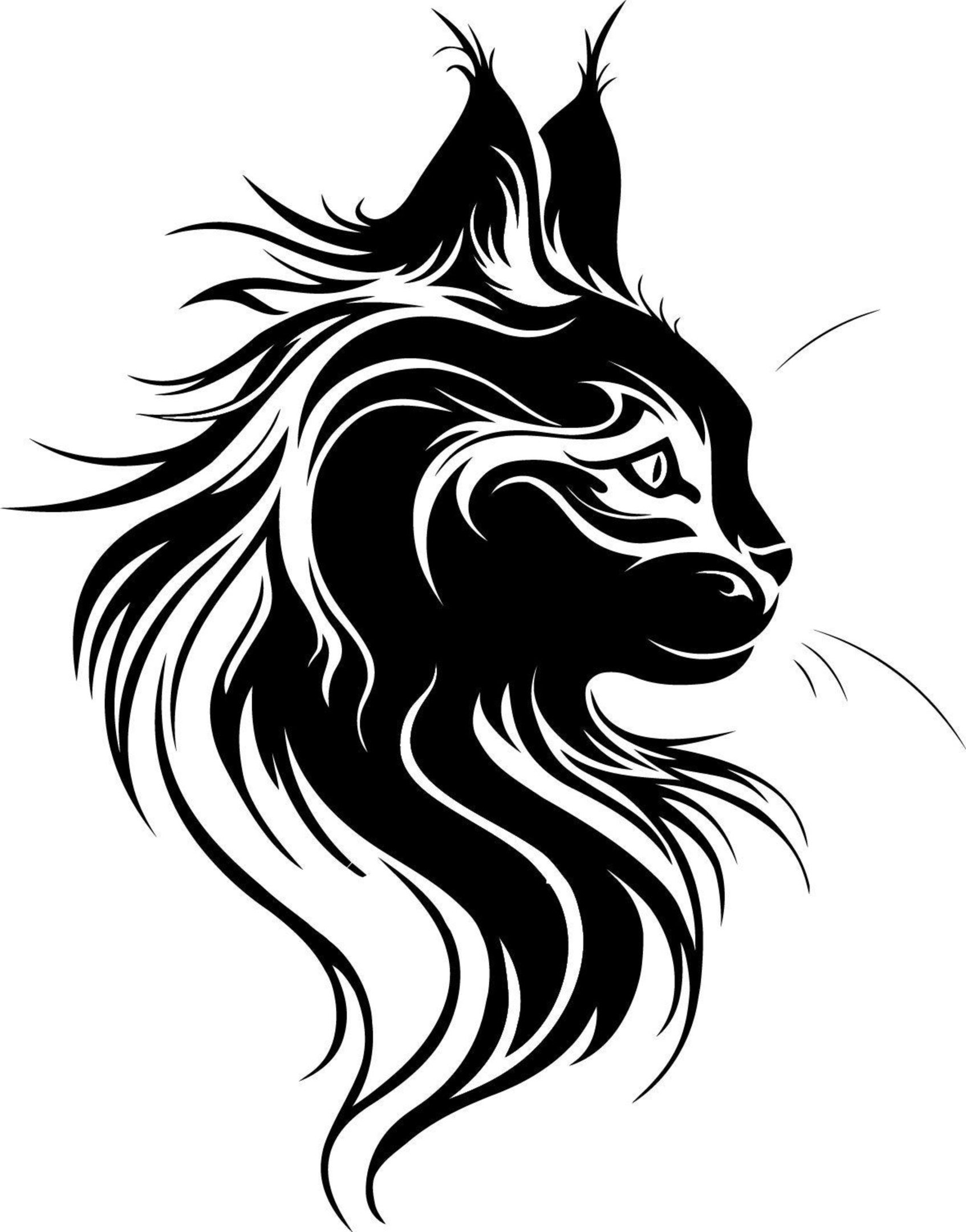 Laser Cut Cat Wall Decor Lynx Wall Art Free Vector