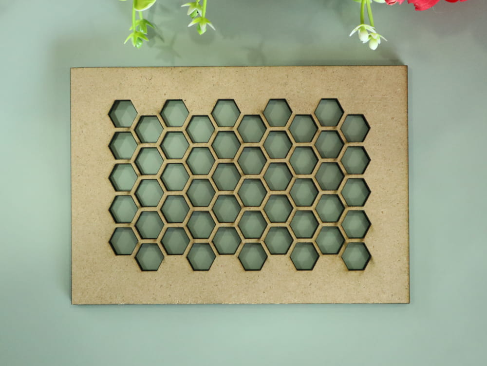 Laser Cut Honeycomb Pattern Free Vector