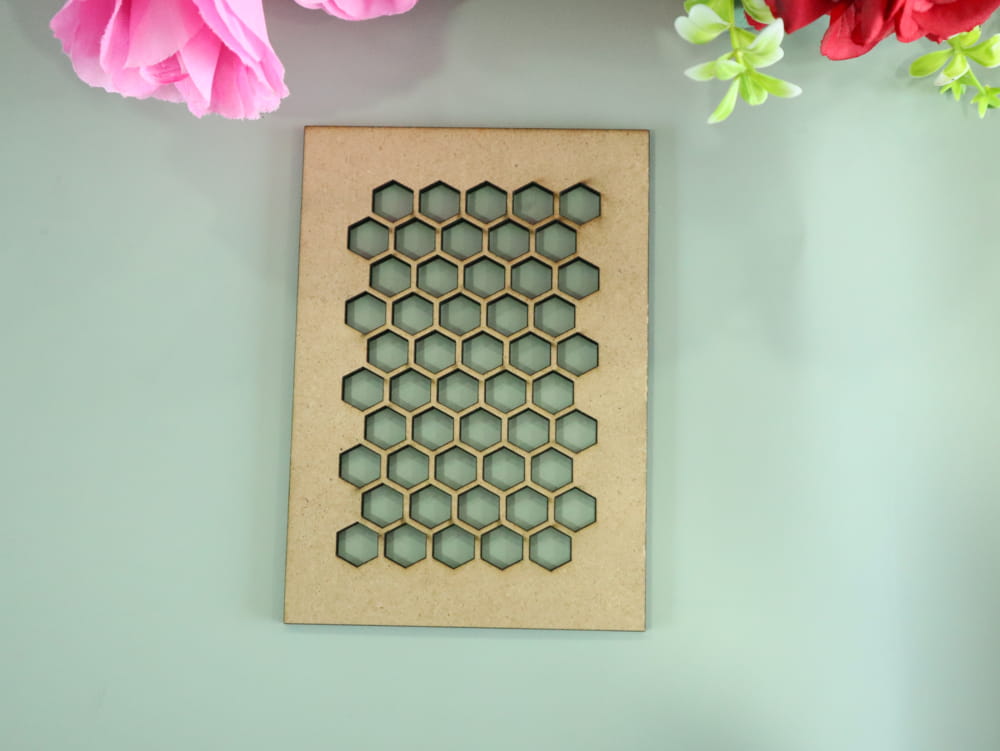 Laser Cut Honeycomb Pattern Free Vector