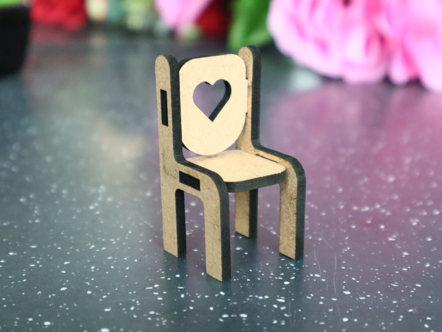 Laser Cut Miniature Chair Free Vector