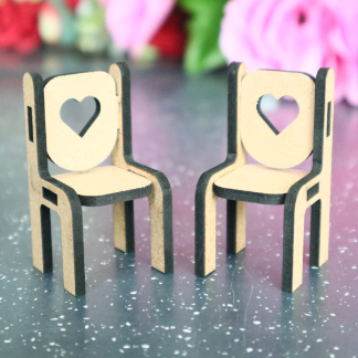 Laser Cut Miniature Chair Free Vector