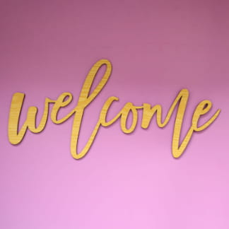 Laser Cut Wedding Welcome Sign Welcome Wall Decor Free Vector