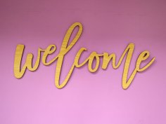 Laser Cut Wedding Welcome Sign Welcome Wall Decor Free Vector