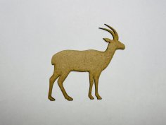 Laser Cut Wood Antelope Craft Shape Cutout Free Vector