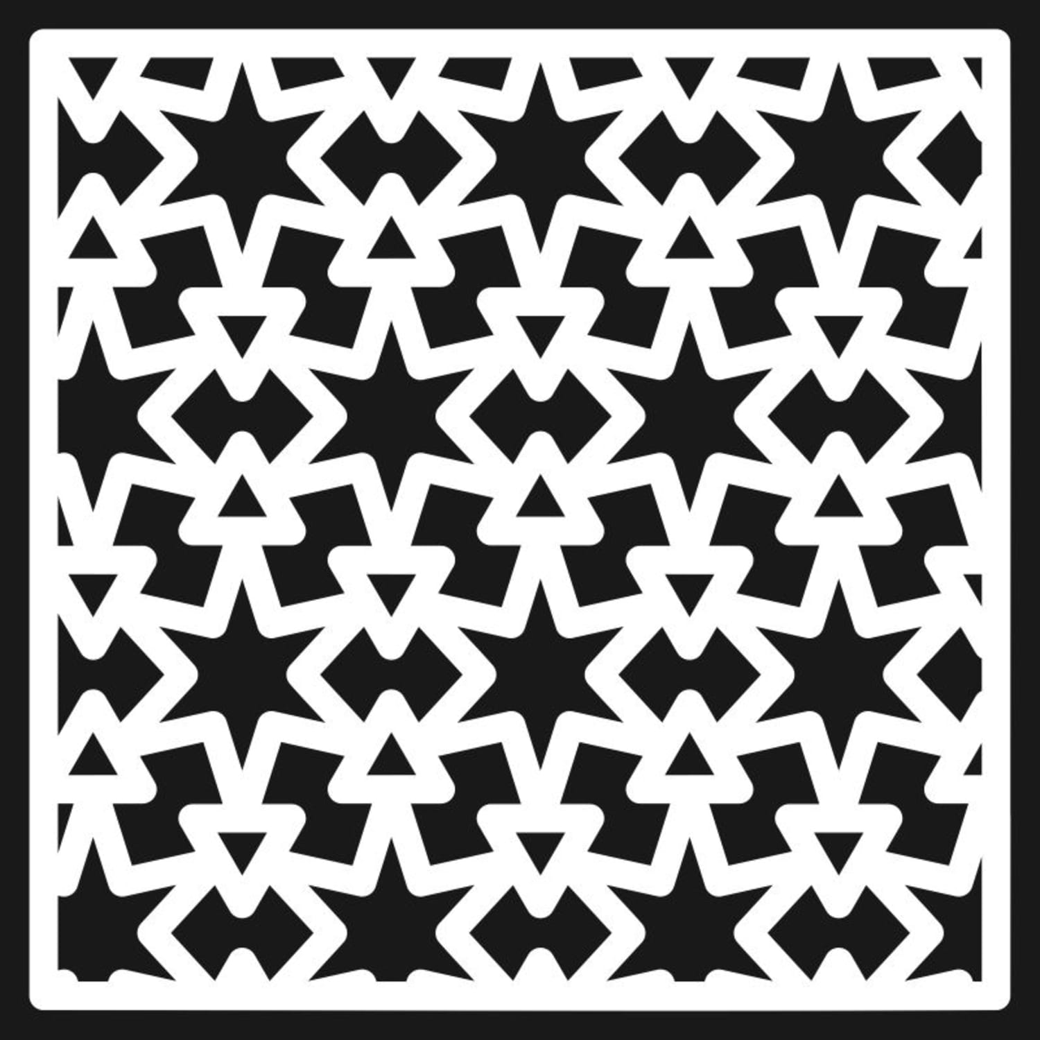 Laser Cutting Pattern CNC Stars Geometric Free Vector cdr Download ...