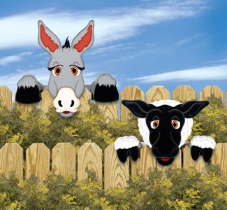 Лазерная резка изгороди для ослов и овец Peekers Fence Art