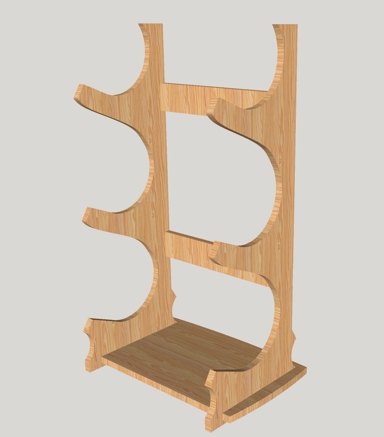 Laser Cut Wine Stand Wine Bottle Holder Wine Rack Free Vector