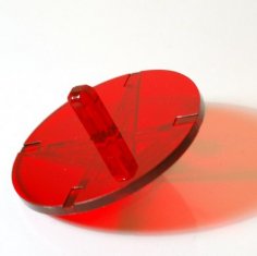 Mini toupie en acrylique découpée au laser