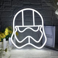Laser Cut Star Wars Stormtrooper Neon LED Wall Sign