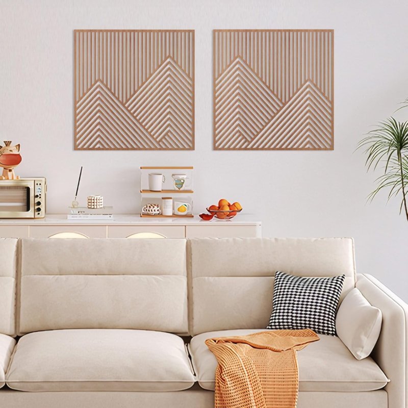 Laser Cut Mountain Wall Art Panel