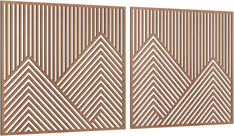 Laser Cut Mountain Wall Art Panel