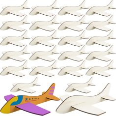Laser Cut Unfinished Wooden Airplane Model Toys Diy Model Planes