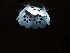 Laser Cut Flower Lamp