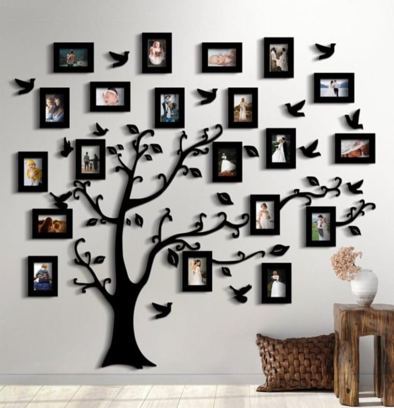 Laser Cut Family Tree Picture Frames Family Tree Wall Decor