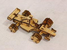 Laser Cut Wooden Formula 1 Racing Car 3D Model