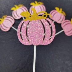 Laser Cut Pumpkin Cupcake Topper