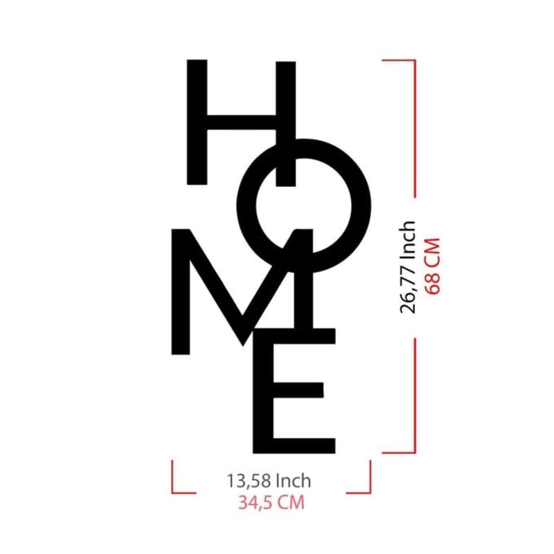 Laser Cut Home Decorative Metal Wall Decor – Word Home Modern Wall Art