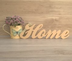 Laser Cut Wooden Home Sign Entryway Decor