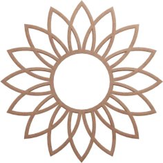 Laser Cut Daisy Wood Fretwork Pierced Ceiling Medallion