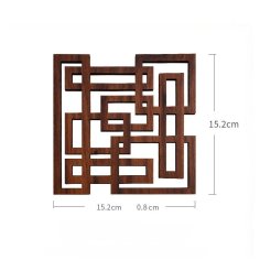Laser Cut Wood Heat Mat – Modern Design Trivet Set