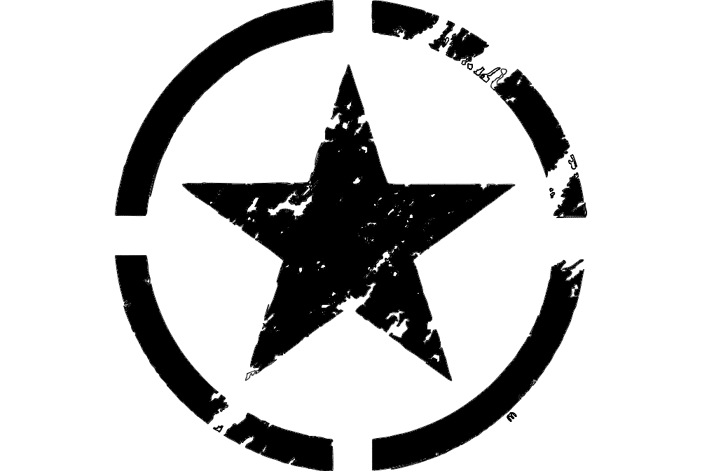 Estrela Militar plik dxf