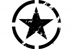 Estrela Militar dxf 파일