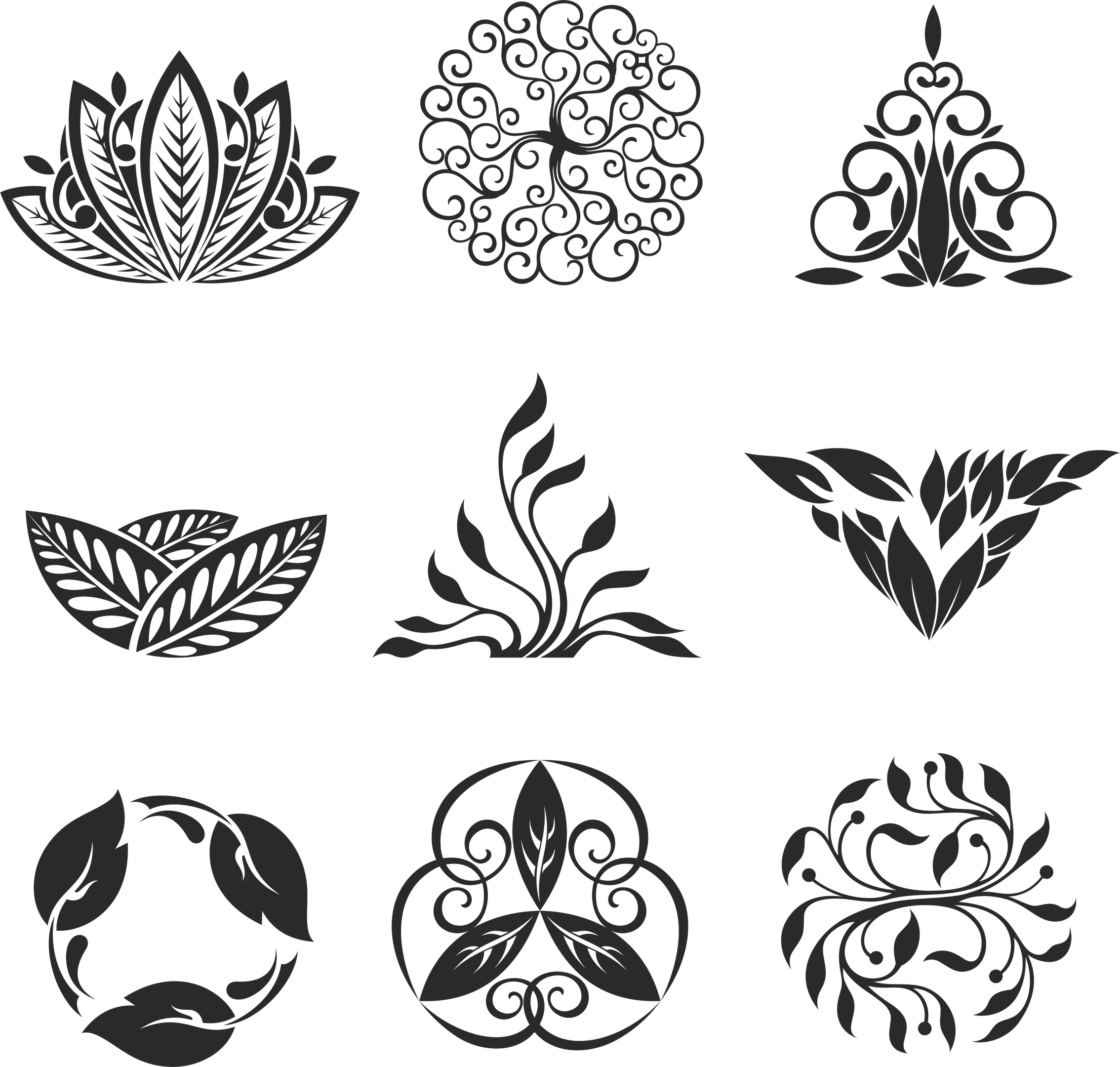 Элементы цветочного орнамента