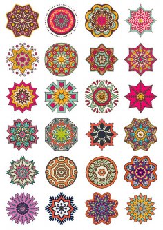 Decorative Elements and Ornaments Vector Set Free Vector