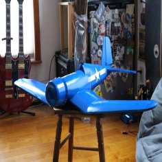 FT Corsair Rc Airplane (.dxf Laser Cutter Ready)