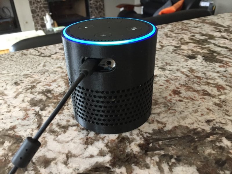 Amazon Echo Dot Acoustic Case 3D Printer Model Download Free STL File
