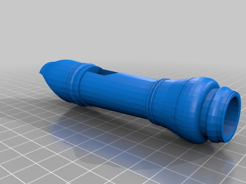 A Recorder Flute 3D Printer Model Download Free STL File 3axis.co