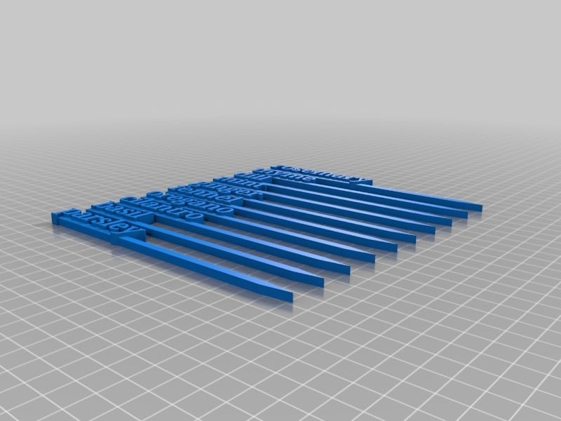 Set Of Herb Signs 3D Printer Model Download Free STL File 3axis.co