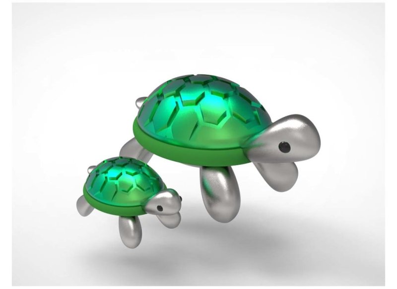The Golden Turtle Of Happiness 3D Printer Model Download Free STL File