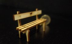 Laser Cut Tiny Bench