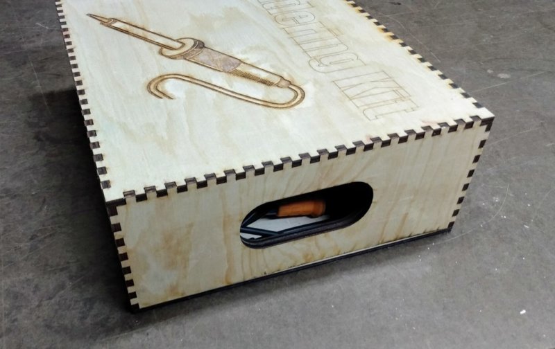 Laser Cut Solder Kit Box